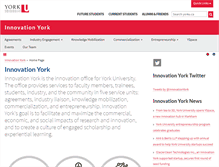 Tablet Screenshot of innovationyork.ca